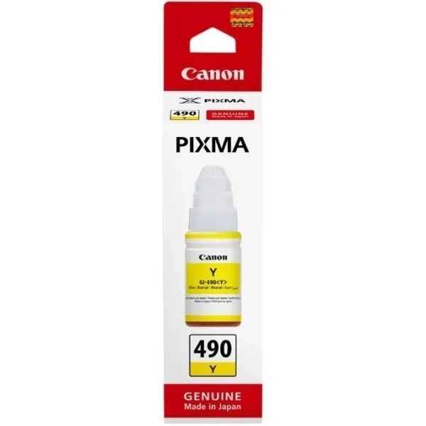 Чорнило Canon GI-490 PIXMA Yellow 70ml 0666C001 фото